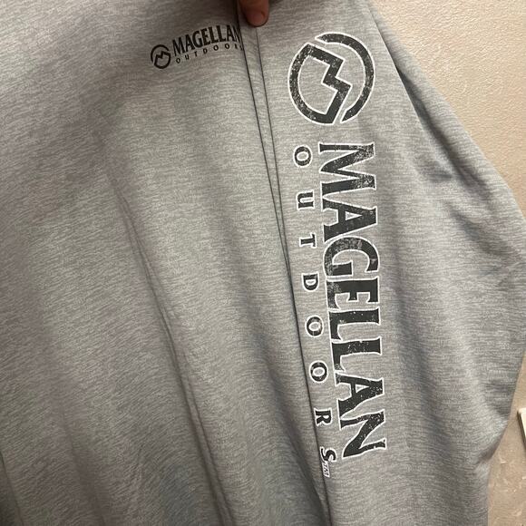 Magellan Outdoors Adventure Gear 2XL Long Sleeve Tee Gray Performance Shirt - Picture 10 of 11